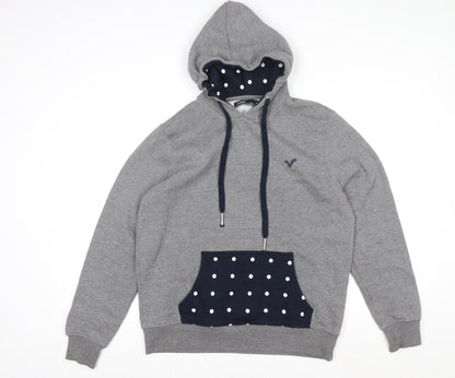 Womens UK Size 14 Voi Jeans Grey Pullover Hoodie