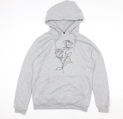 Womens UK Size 6 Boohoo Grey Pullover Hoodie