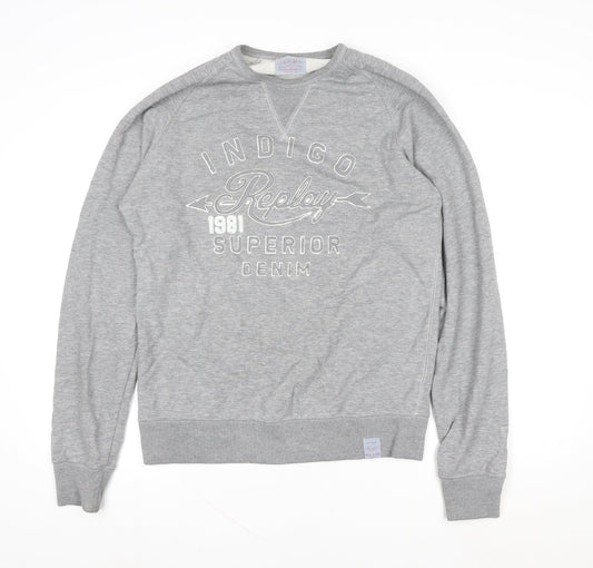 Womens UK Size L Replay Grey Pullover Sweatshirt