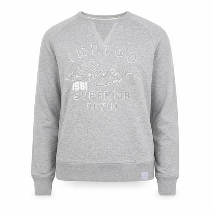 Womens UK Size L Replay Grey Pullover Sweatshirt