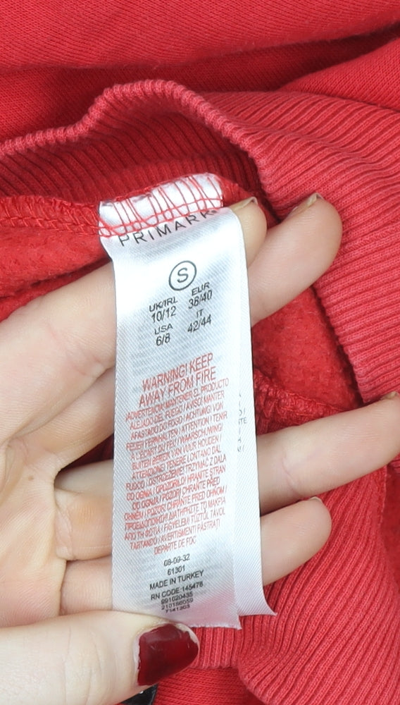 Primark Men's Red Chicago Bulls NBA Pullover Hoodie Size S