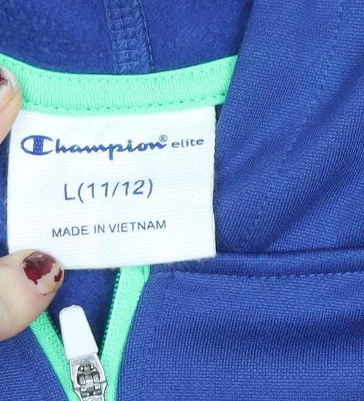 Teens UK Size 12 Champion Blue Gym & Training Running & Jogging Walking Jacket
