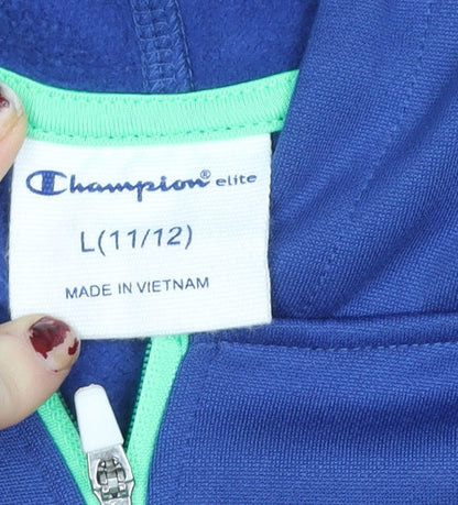 Teens UK Size 12 Champion Blue Gym & Training Running & Jogging Walking Jacket