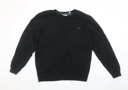 Mens UK Size XL Jack Wills Black Pullover Sweatshirt
