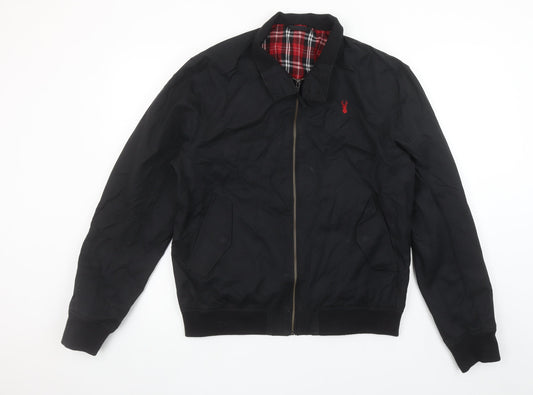 Mens UK Size M NEXT Black Bomber Jacket