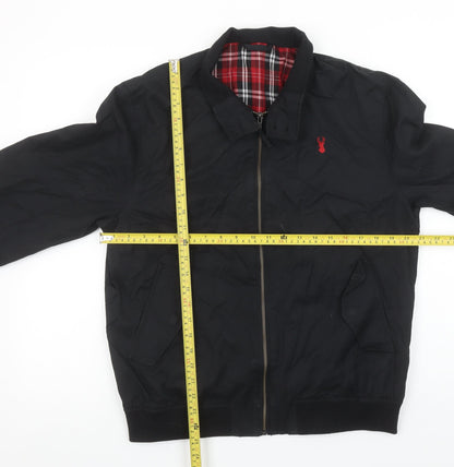 Mens UK Size M NEXT Black Bomber Jacket