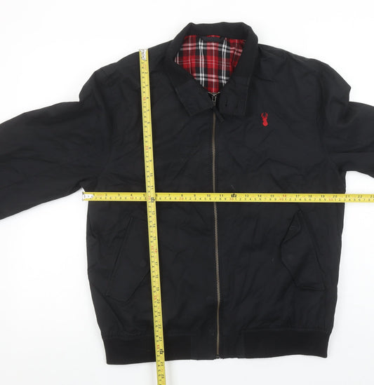 Mens UK Size M NEXT Black Bomber Jacket