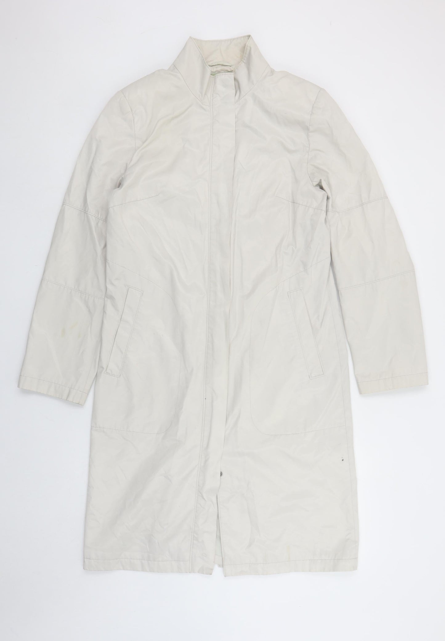Womens UK Size 12 NuAge Ivory Rain Coat