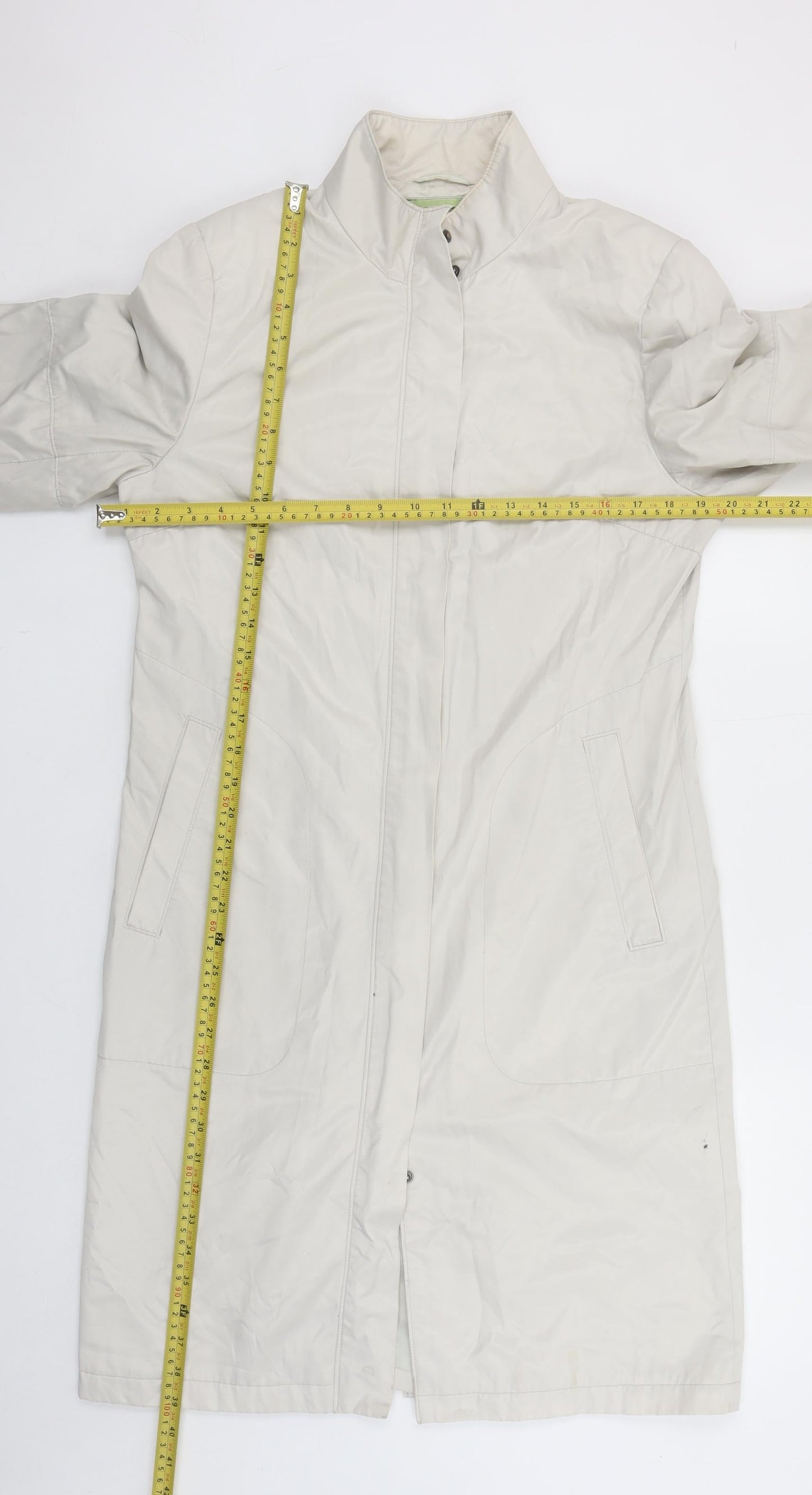 Womens UK Size 12 NuAge Ivory Rain Coat