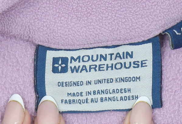 Womens UK Size L Mountain Warehouse Purple Pullover Sweatshirt