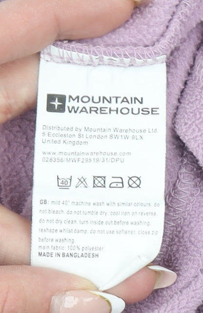 Womens UK Size L Mountain Warehouse Purple Pullover Sweatshirt