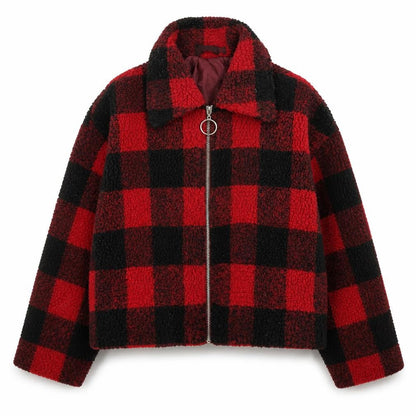 Womens UK Size 12 PRETTYLITTLETHING Red Bomber Jacket