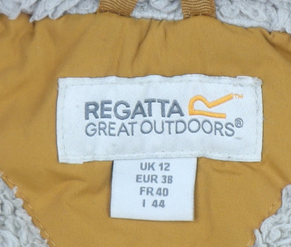 Womens UK Size 12 Regatta Yellow Parka Coat
