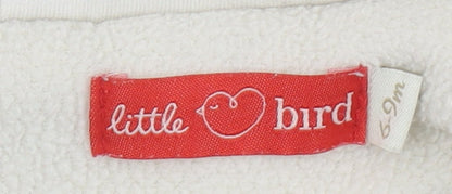 Little Bird Unisex Baby Ivory Rainbow Quilted Snowsuit 6-9 Months Hooded