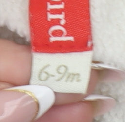 Little Bird Unisex Baby Ivory Rainbow Quilted Snowsuit 6-9 Months Hooded