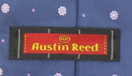 Austin Reed Men's Blue Silk Polka Dot Tie One Size