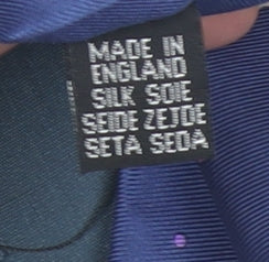 Austin Reed Men's Blue Silk Polka Dot Tie One Size