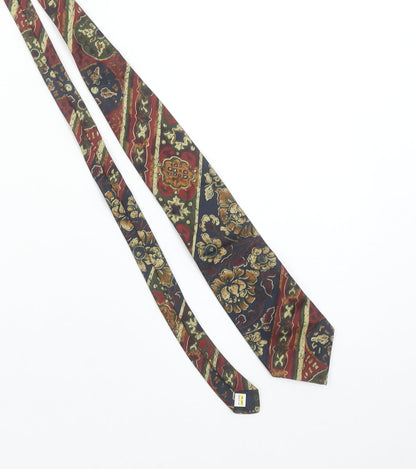 Marks and Spencer St Michael Men's Multicoloured Floral Silk Tie