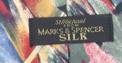 Marks and Spencer Men's Multicoloured Silk Designer Tie
