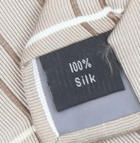 Taylor & Wright Men's Beige Striped Silk Tie - One Size