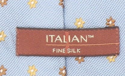 Marks and Spencer Men’s Blue Floral Pattern Italian Silk Tie One Size