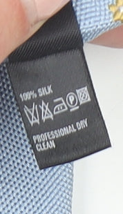 Marks and Spencer Men’s Blue Floral Pattern Italian Silk Tie One Size