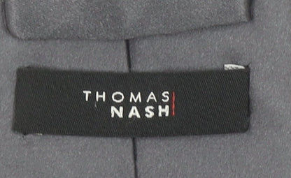 Thomas Nash Men's Grey 176 Slim Silk Tie