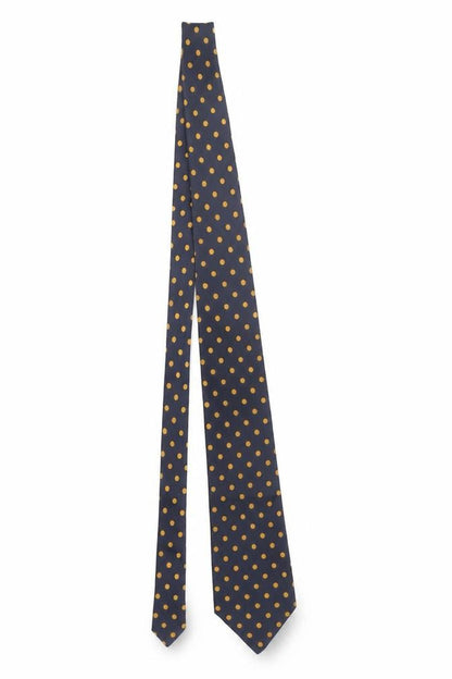 Mens Jean Pierre Blue Polka Dot 100% Acetate Designer Tie