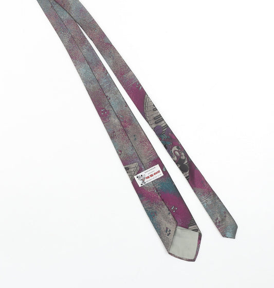 Balancine Men’s Purple Disney Mickey Mouse Music Tie Polyester Vintage