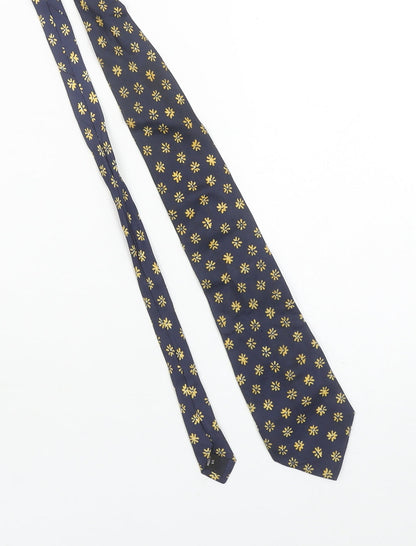 ITEMS Men's Blue Pure Silk Floral Tie