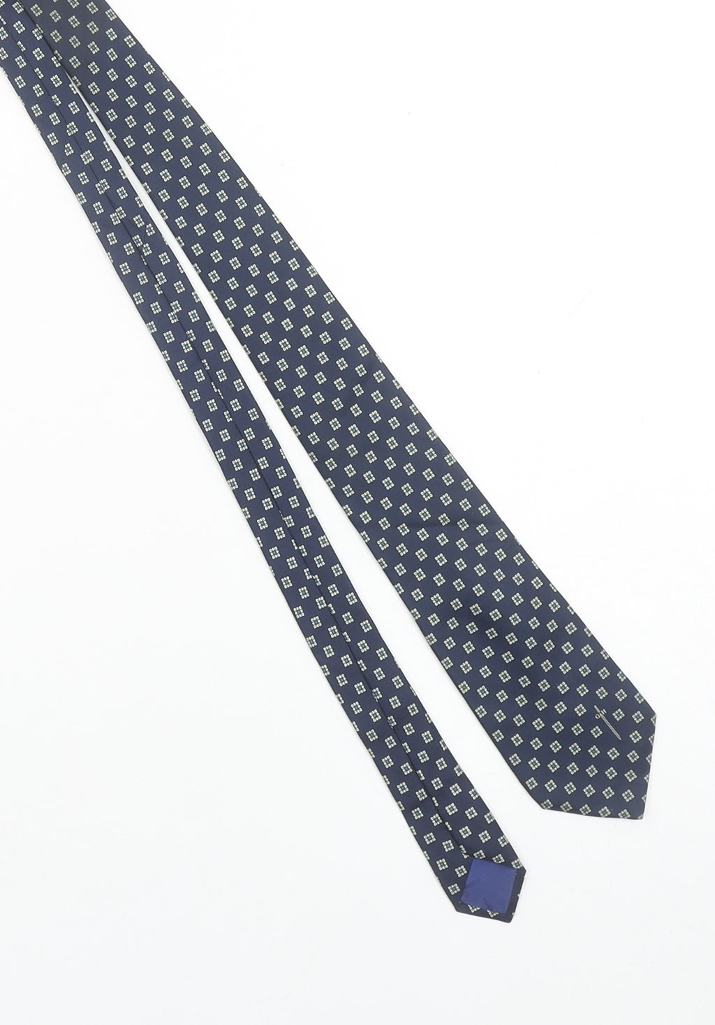 Gieves & Hawkes Men's Blue Geometric Silk Designer Tie One Size