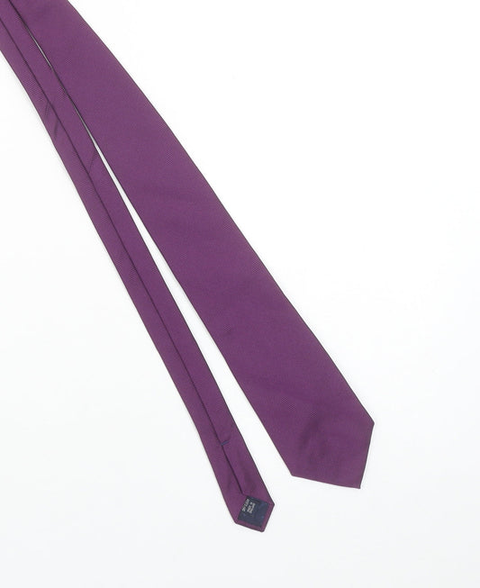 Charles Tyrwhitt Men’s Purple Silk Slim Tie Made in England