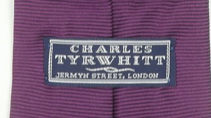 Charles Tyrwhitt Men’s Purple Silk Slim Tie Made in England