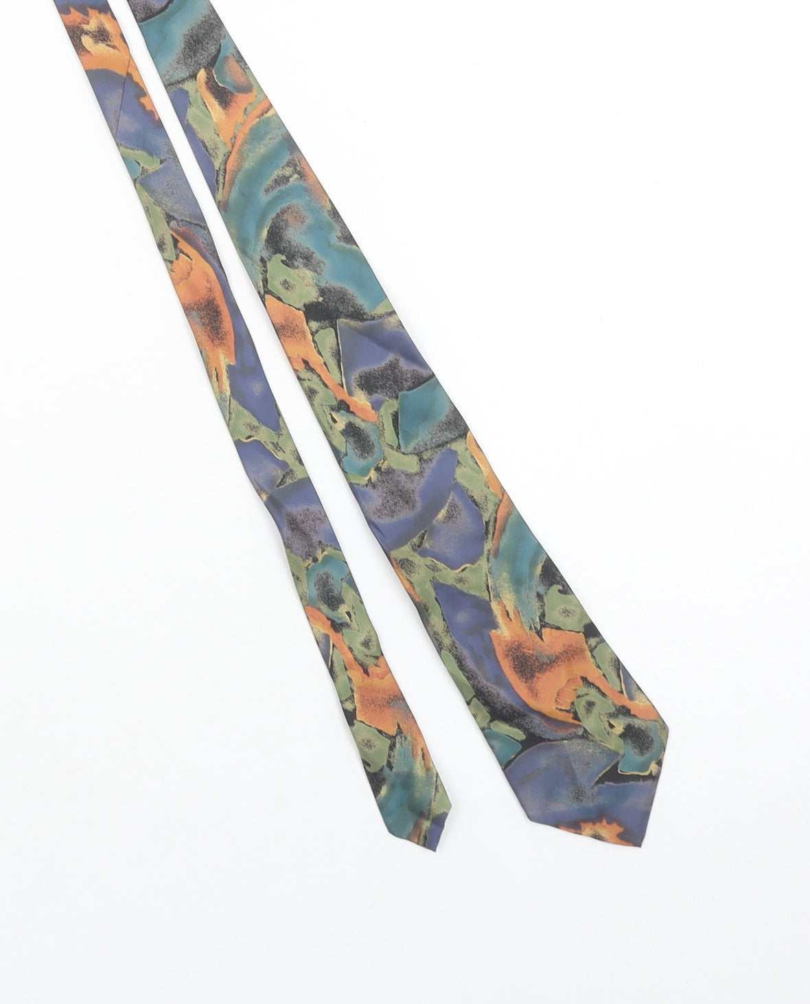 Mens Carlo Di Lucio Multicoloured Abstract 100% Silk Designer Tie