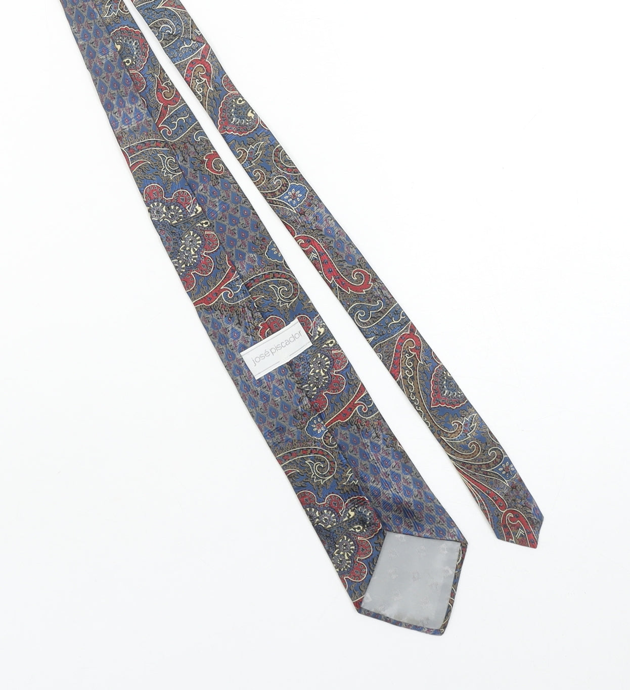 Jose Piscador Men's Blue Paisley Silk Tie