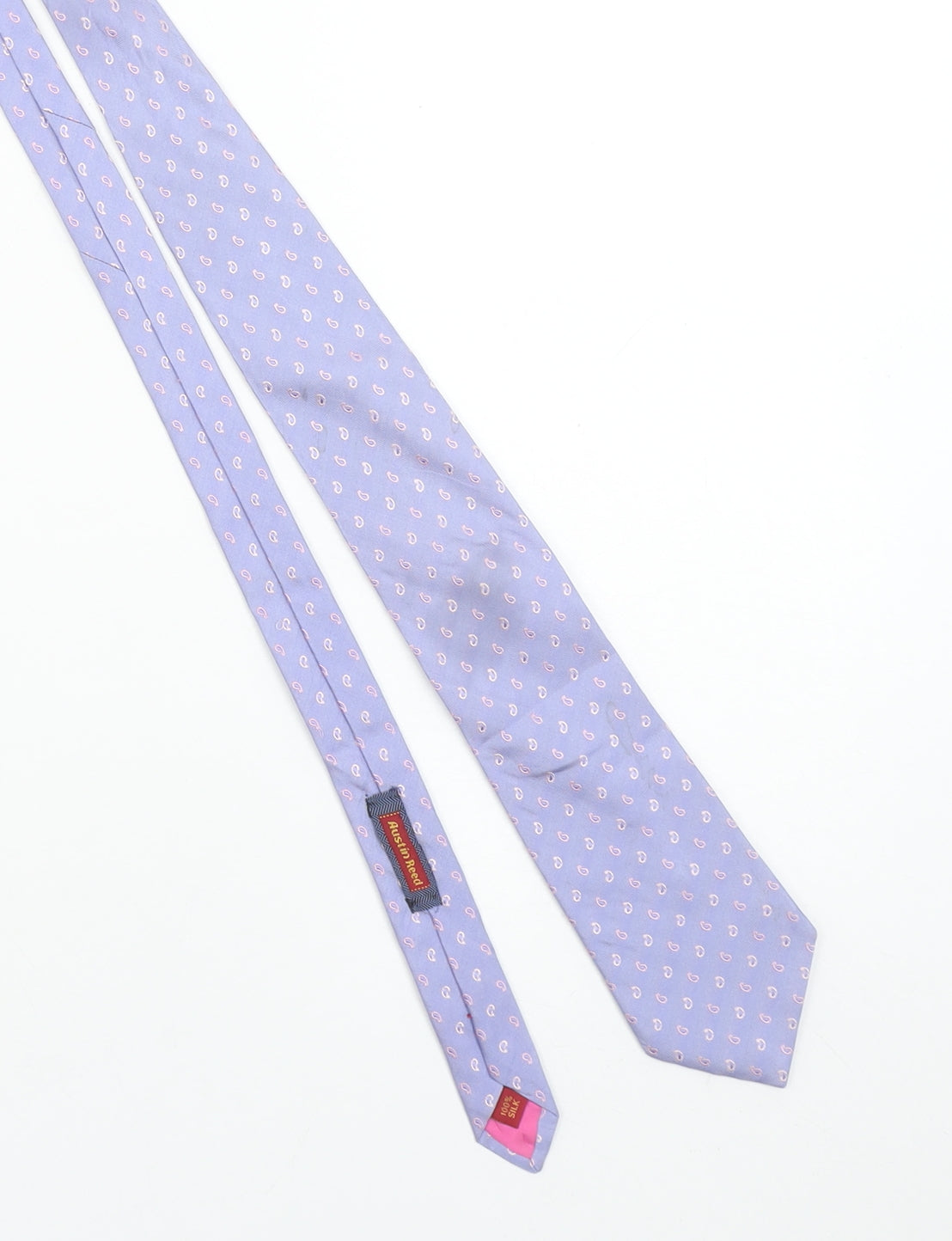 Austin Reed Men's Purple Paisley 100% Silk Designer Tie One Size