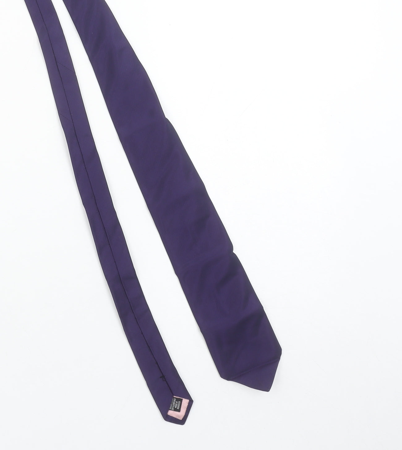 Thomas Pink Men's Purple Silk Pointed Tie 176cm