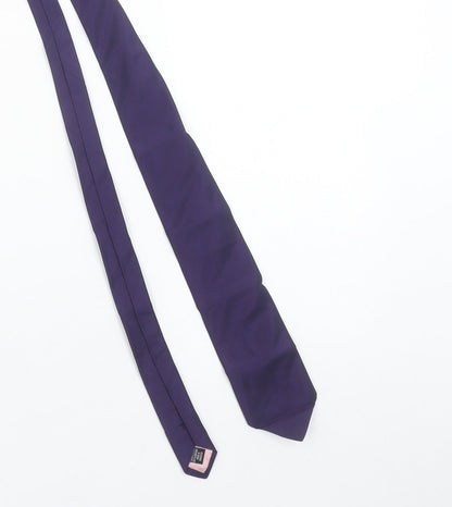 Thomas Pink Men's Purple Silk Pointed Tie 176cm