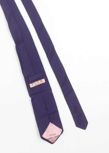 Thomas Pink Men's Purple Silk Pointed Tie 176cm