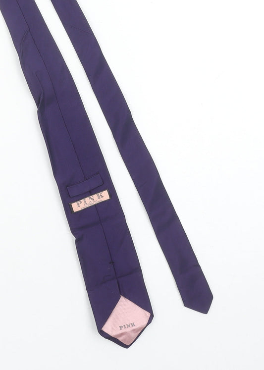 Thomas Pink Men's Purple Silk Pointed Tie 176cm