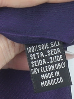 Thomas Pink Men's Purple Silk Pointed Tie 176cm