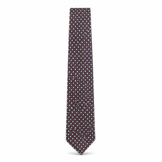 Mens Charles Tyrwhitt Blue Geometric 100% Silk Designer Tie