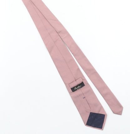 Corneliani Men Pink Slim Silk Cotton Designer Tie Made in Italy One Size