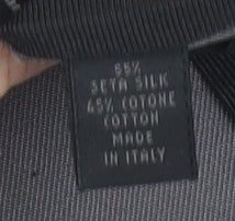 Trend Christian Men's Black Striped Slim Silk Cotton Tie