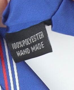 Club Colours Mens Blue Striped Slim Tie Handmade Polyester School