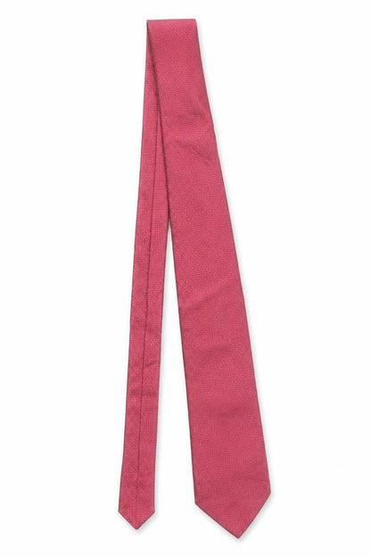 Mens Hawes & Curtis Red Geometric 100% Silk Pointed Tie