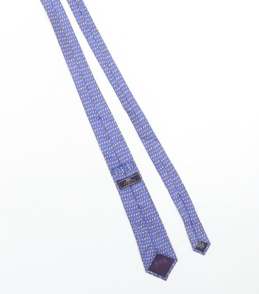 Hawes & Curtis Men's Blue Floral Slim Silk Tie