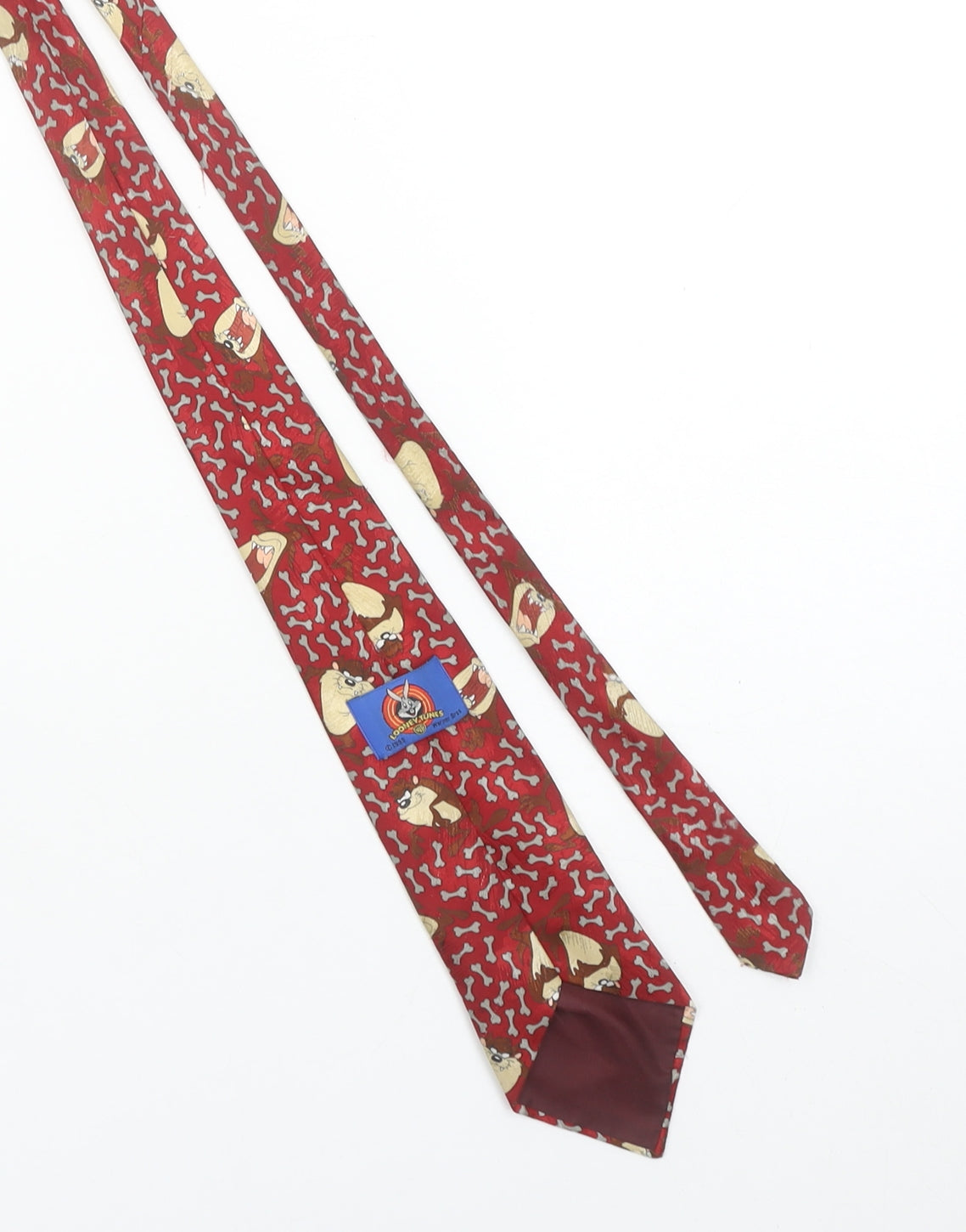 Looney Tunes Men's Red Cartoon Character Woven Tie One Size