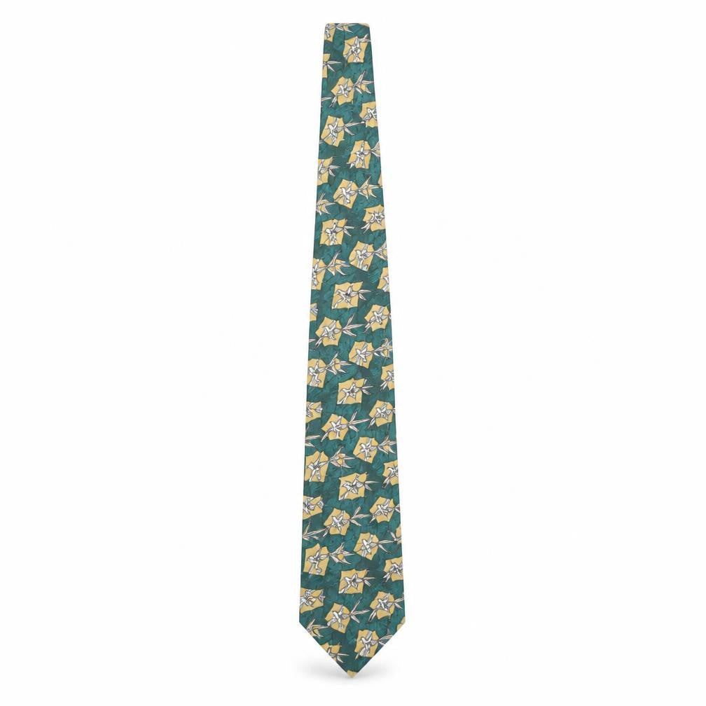 Mens Looney Tunes Green Cartoon 100% Polyester Designer Tie