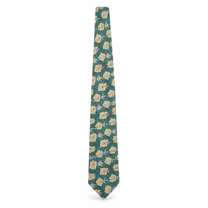 Mens Looney Tunes Green Cartoon 100% Polyester Designer Tie